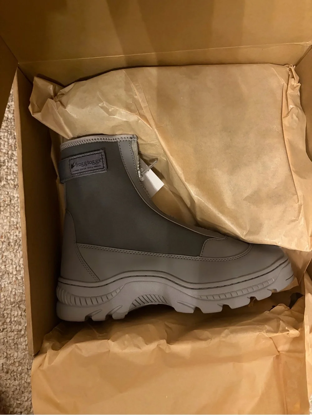frogg toggs Men’s Gray Waterproof Chelsea Boots